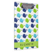 Porte-bloc Motif De Baleines, Beaux Baleines, Votre Nom (Swatch)