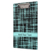 Porte-bloc Motif de bande Abstrait Turquoise et Noir personna (Gauche)