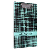 Porte-bloc Motif de bande Abstrait Turquoise et Noir personna (Swatch)