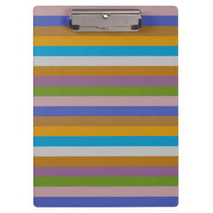 Porte-bloc Motif de bande de couleur rétro