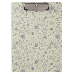 Porte-bloc Motif de bande dessinée avec les chats drôles