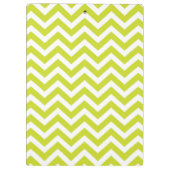 Porte-bloc Motif de bande vert Chevron (Dos)