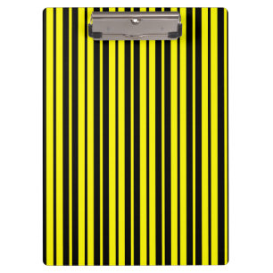 Porte-bloc Motif de bandes verticales noires jaunes