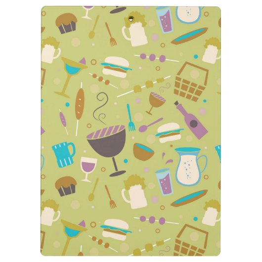 Porte-bloc Motif de barbecue (Dos)