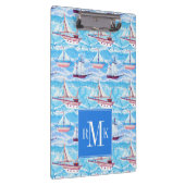 Porte-bloc Motif de bateaux de navigation d'aquarelle (Swatch)