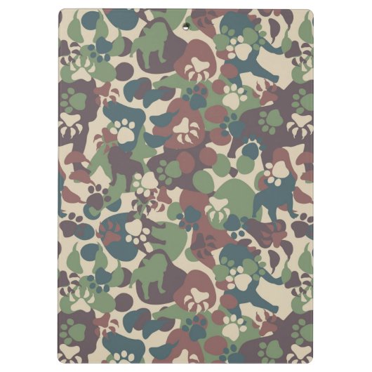 Porte-bloc Motif de camouflage de chien (Dos)