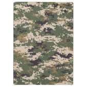 Porte-bloc Motif de camouflage numérique vert (Dos)