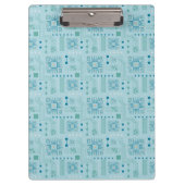 Porte-bloc Motif de carte bleue et Turquoise (Devant)