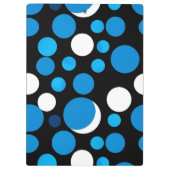 Porte-bloc Motif de cercles bleus et blancs (Dos)