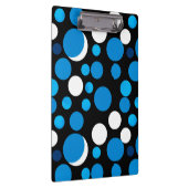Porte-bloc Motif de cercles bleus et blancs (Swatch)