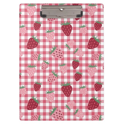 Porte-bloc Motif de champ fraise (Devant)