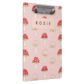 Porte-bloc Motif de champignon rose vif (Swatch)