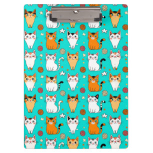 Porte-bloc Motif de chat mignon avec des chats colorés et des