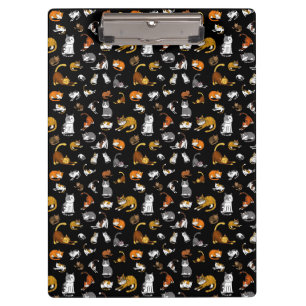 Porte-bloc motif de chat mignon noir pour amoureux de les cha