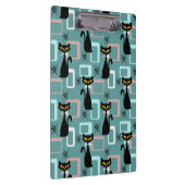 Porte-bloc Motif de chat noir du milieu du siècle (Swatch)