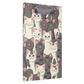 Porte-bloc Motif de chats blancs et gris (Swatch)