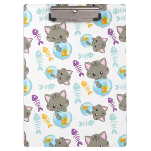 Porte-bloc Motif De Chats, Chats Mignons, Chatons, Poisson