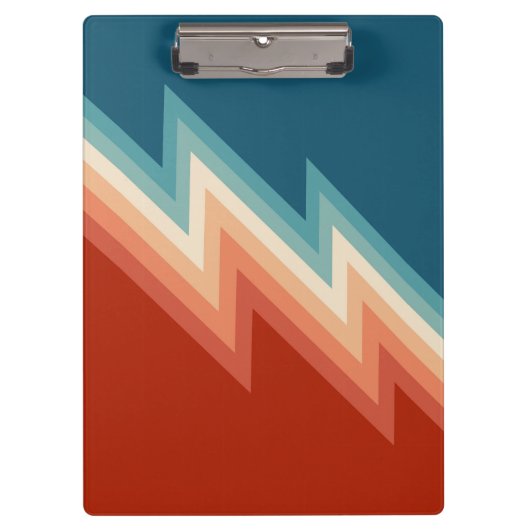 Porte-bloc Motif de chevron de style rétro (Devant)