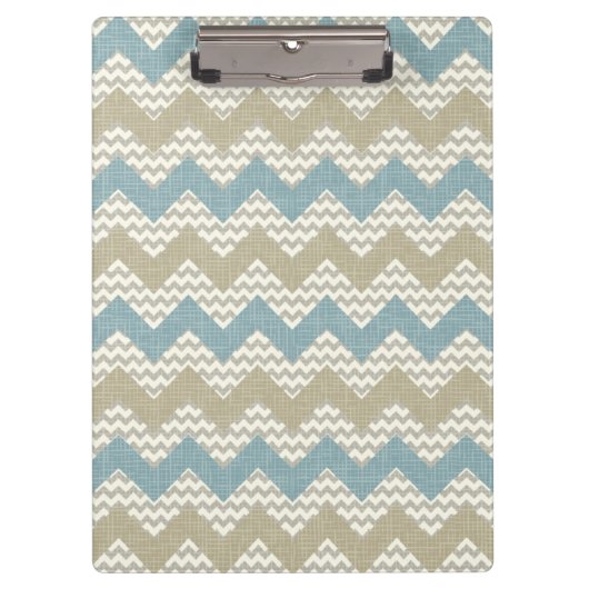Porte-bloc Motif de Chevron sur la texture de toile (Devant)