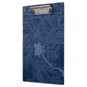 Porte-bloc Motif de circuit Geek bleu (Gauche)