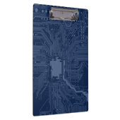 Porte-bloc Motif de circuit Geek bleu (Swatch)