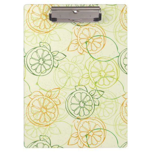 Porte-bloc Motif de citron (Devant)