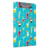 Porte-bloc Motif de cocktail sur l'arrière - plan turquoise (Swatch)