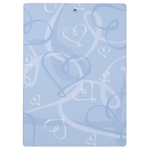 Porte-bloc Motif de coeur bleu