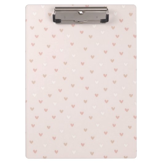 Porte-bloc Motif de cœur minimal doux (Devant)