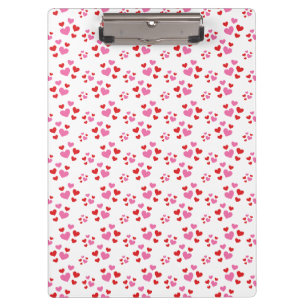 Porte-bloc Motif De Coeurs Rouge Et Rose