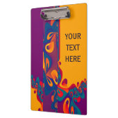 Porte-bloc Motif de conception graphique - violet orange + vo (Gauche)