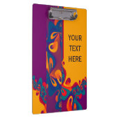 Porte-bloc Motif de conception graphique - violet orange + vo (Swatch)