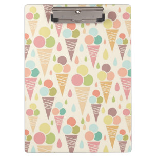 Porte-bloc Motif de cornets de crème glacée