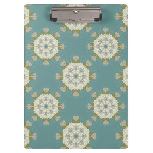 Porte-bloc Motif de damassé avec les éléments abstraits (Devant)