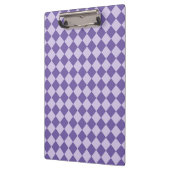 Porte-bloc Motif de diamants de Checker Violet (Gauche)
