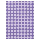 Porte-bloc Motif de diamants de Checker Violet (Dos)
