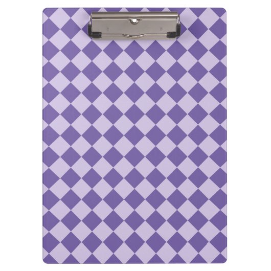 Porte-bloc Motif de diamants de Checker Violet (Devant)