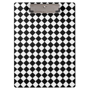 Porte-bloc Motif de diamants noir et blanc par Shirley Taylor