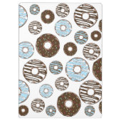 Porte-bloc Motif De Donuts, Donuts Bleus, Donuts Brown (Dos)