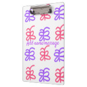 Porte-bloc Motif de doodle de papillon rose violet ajouter le (Gauche)