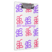 Porte-bloc Motif de doodle de papillon rose violet ajouter le (Swatch)