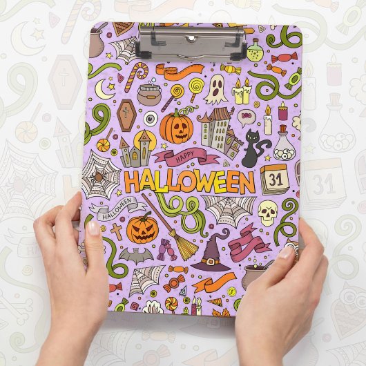 Porte-bloc Motif de doodle Halloween mignon