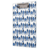Porte-bloc Motif de fesses de chien bleu (Gauche)