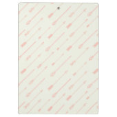 Porte-bloc Motif de flèches décrit par corail (Dos)