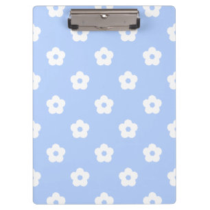 Porte-bloc Motif de fleurs blanches