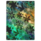 Porte-bloc Motif de fleurs d'art Abstrait (Dos)
