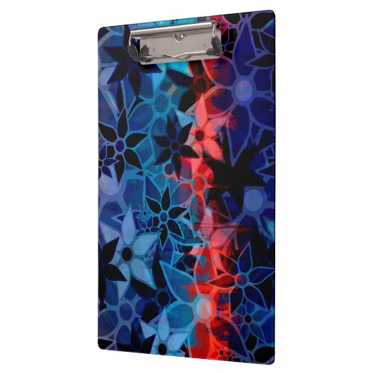 Porte-bloc Motif de fleurs d'art Abstrait #2 (Gauche)