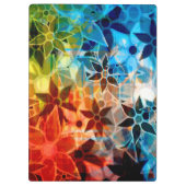 Porte-bloc Motif de fleurs d'art Abstrait #4 (Dos)