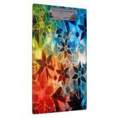 Porte-bloc Motif de fleurs d'art Abstrait #4 (Swatch)