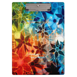 Porte-bloc Motif de fleurs d'art Abstrait #4